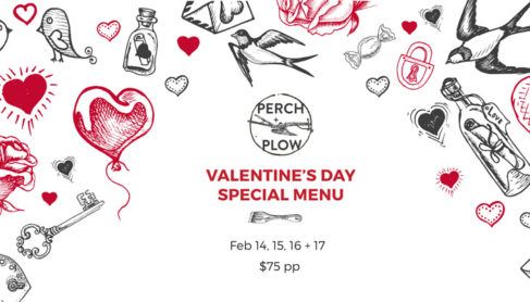 Valentines day special menu