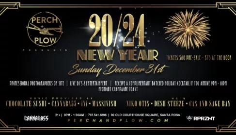 New Year's Eve party at Perch + Plow in downtown Santa Rosa, CA.